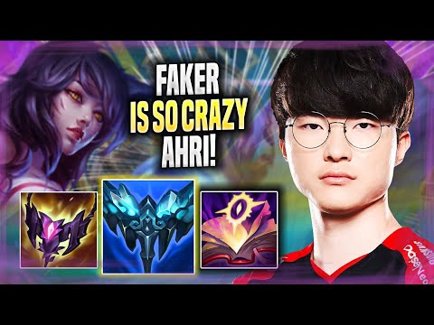 FAKER IS SO CRAZY WITH AHRI! - T1 Faker Plays Ahri MID vs Syndra! | Season 2022