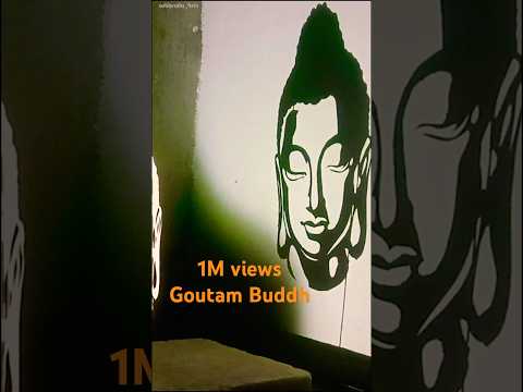 Shadow art GOUTAM BUDDH ❤️| #art #shorts #shadow #india