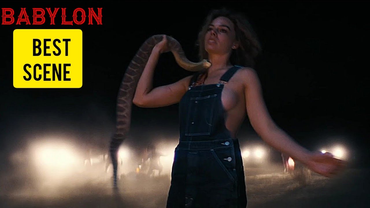 Babylon (2022) The Snake Bite Scene