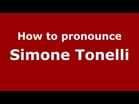How to pronounce Simone Tonelli (Italian/Italy)  - PronounceNames.com