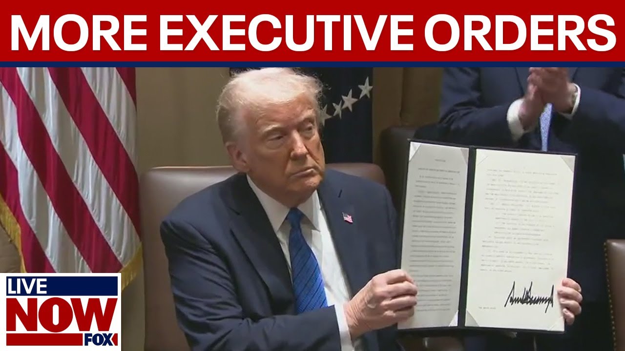President Trump meets with U.S. ambassadors, signs more executive orders