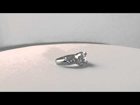 2.55 CTW Simulated Diamond Flawless Modern Engagement Fashion Ring