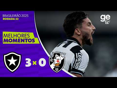 Gols e lances de Botafogo x Vasco da Gama