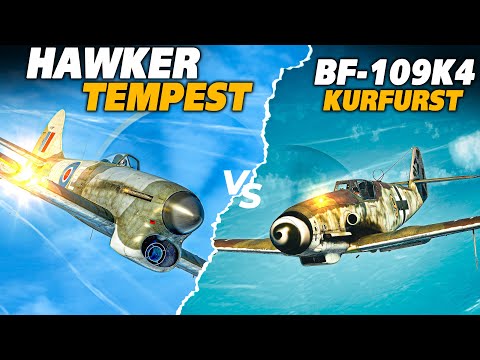 Heavy Hitters | Hawker Tempest Mk.V ser.2 Vs Bf-109k4 Kurfurst Dogfight | IL-2 | WWII | WW2