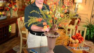 preview picture of video 'How To Make a Simple, BEAUTIFUL Fall Floral Arrangement!'