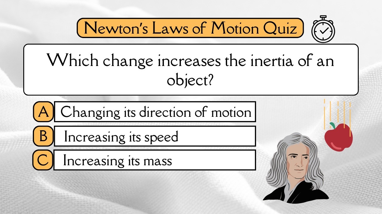Newton’s Laws of Motion Quiz | 20 Rapid-Fire Questions to Test Your Physics Skills!