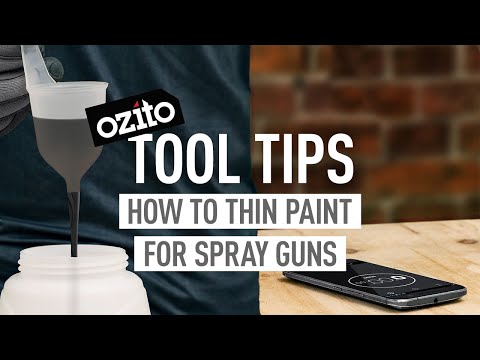 How to Thin Paint for Spray Gun & Measure Viscosity - Ozito Tool Tips