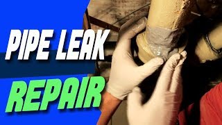 Leaking cast iron water pipe quick fix / 2022 UPDATE! It is still working!