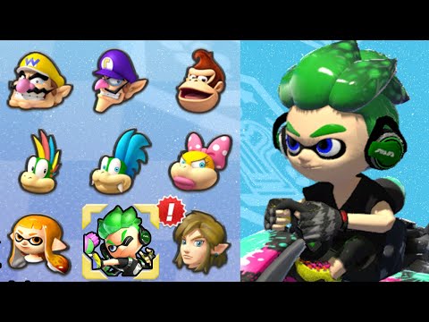 Splatoon 2 Inkling Boy in Mario Kart 8 Deluxe! (Bell Cup)