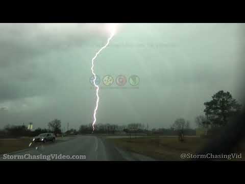 Central Alabama Lightning and Tornado B-Roll - 1/3/2023