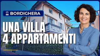 Multifamily Villa and apartments for sale in central Bordighera, Italian Riviera