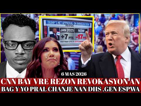 CCN BAY REZON KI KOZ TRUMP REVOKE KRISTIE NOEM GEN ESPWA POU IMIGRAN,AKIZASYON KONT TRUMP,GE AN IRAN