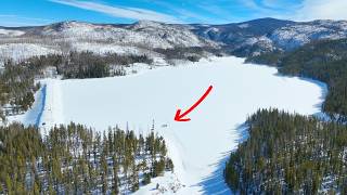 My First Time Ever Ice Fishing (Rocky Mountains)