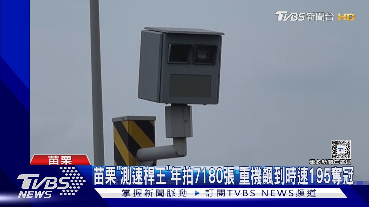苗栗「測速桿王」年拍7180張　重機飆到時速195奪冠