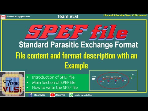 SPEF file in VLSI  | Standard Parasitic Exchange Format file | .spef file in Physical Design