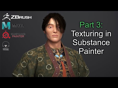 Part 0 3d character sculpting modeling texturing and hair using maya zbrush substance painter