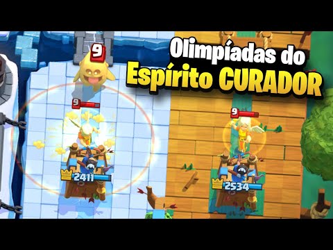 Olimpíadas da nova carta Espírito Curador do Clash Royale