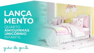 Quarto Infantil Amiguinhas Unicórnio - Grão de Gente