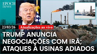 🔴 Ataques à energia do Irã adiados: Trump anuncia negociações; Crise em Cuba e+