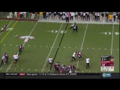 2016 USC vs Missouri - Rashad Fenton Tackle For Loss