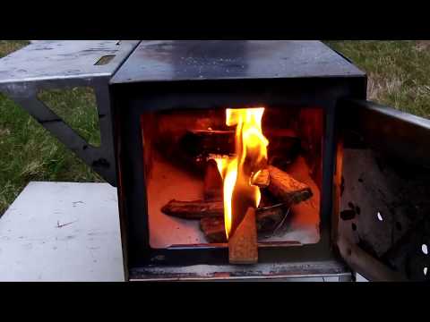 Kni-Co Packer Alaskan Wood Stove- Set-Up and Burn Test