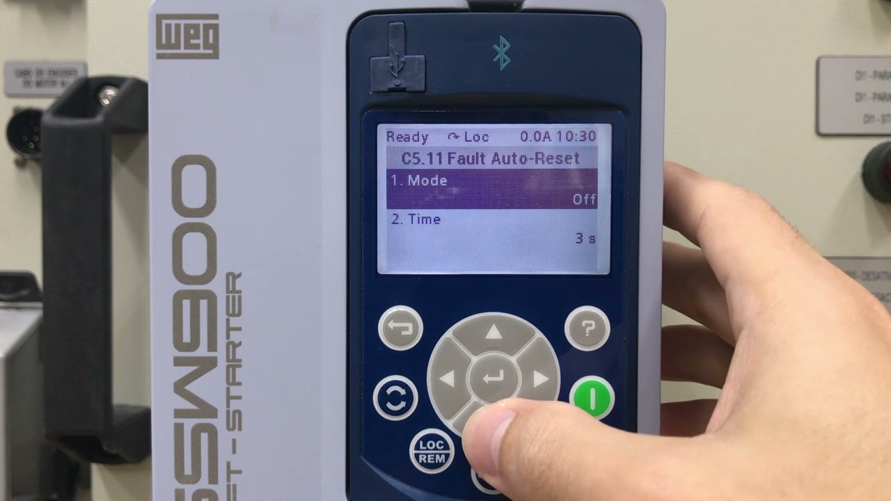 SSW900 - Navigating the menu "Configurations"