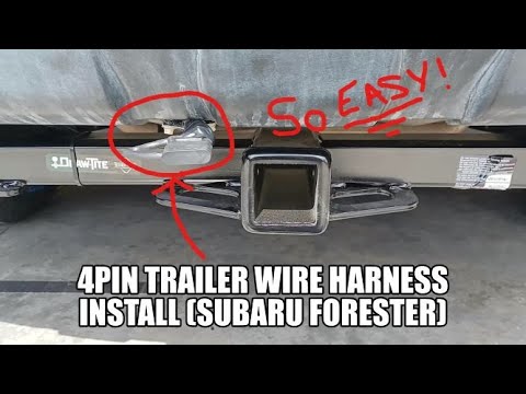 How to: trailer wiring harness install for Subaru Forester!