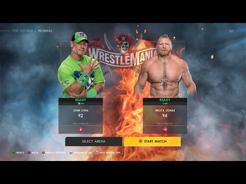 WWE 2K22 My First Ever Gameplay| john cena vs brock lesnar| WWE 2K22 Gameplay