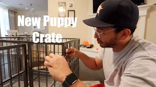 New 42' crate for our English Bulldog puppy. Is it too big