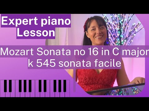Piano TUTORIAL - Mozart Sonata in C major k545 (complete sonata)  #pianotutorial