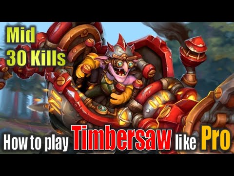 The Unstoppable Saw! Timbersaw Wrecks Havoc Mid (30 Kills!)
