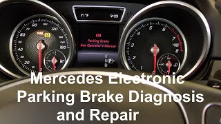 Mercedes GLE Electric Parking Brake Motor / Actuator Replacement