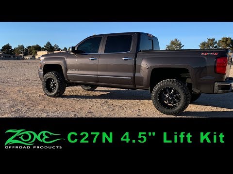 Zone Offroad C27N/C28N 4.5" Lift Kit Installed On A 2017 Chevy 1500