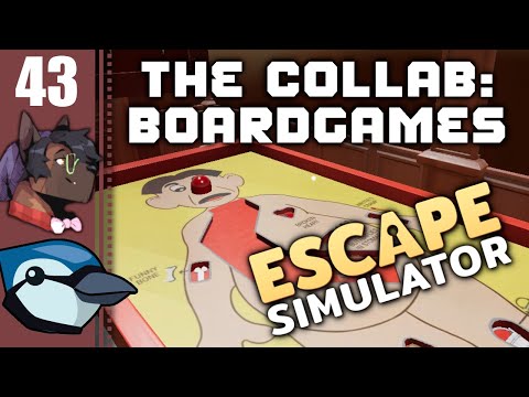 Let's Play Escape Simulator Co-op Part 43 - The Collab: Boardgames - 12 Rooms