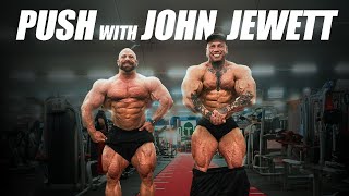 PUSH DAY WITH IFBB PRO JOHN JEWETT // OFFSEASON WEEK 6 ROME 