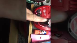 Milwaukee battery fix (red and green lights blinking when trying to charge)