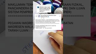 Download lagu ujian spier imigresen dulu atau ufpk ujian fizikal imigresen kp19 dulu? #shorts #spier mp3