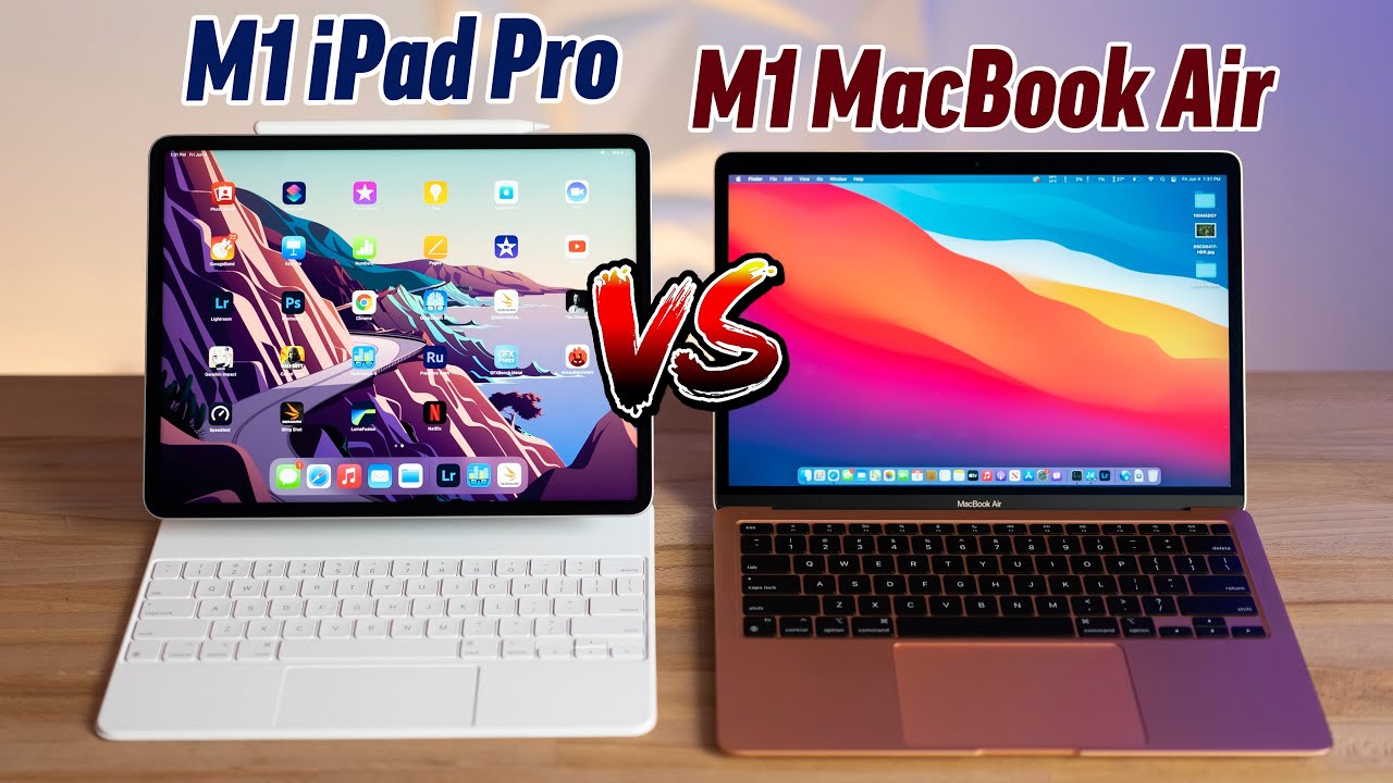M1 iPad Pro 12.9 vs M1 MacBook Air - The BETTER Laptop?!