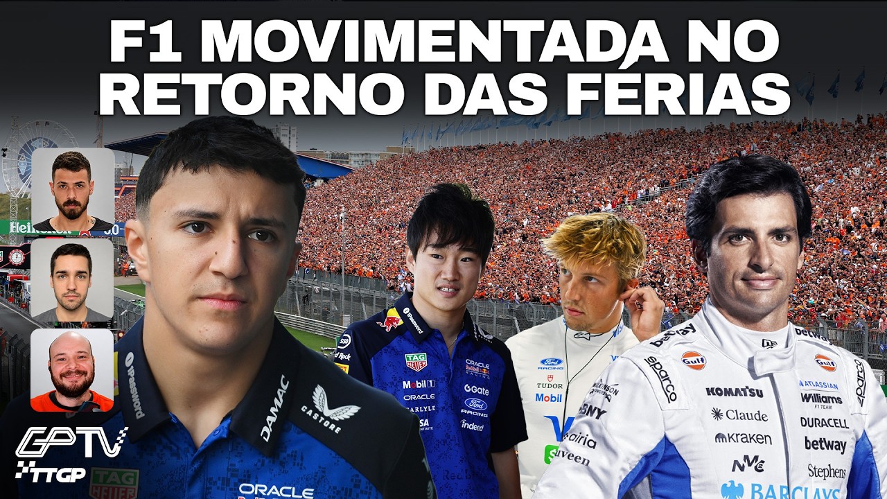 BOXE DE HADJAR, VOLTA DE TSUNODA E FICO DE SAINZ: F1 SAI ANIMADA DAS FÉRIAS | TT GP #233