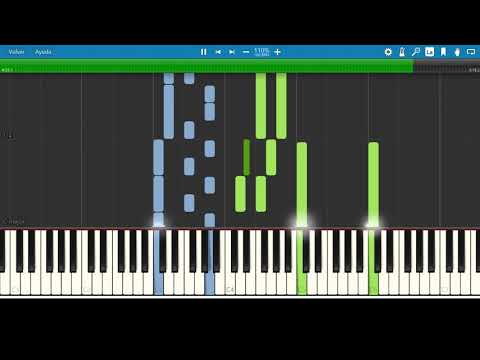 Philip Glass  - Etude No 16  Synthesia Tutorial Piano