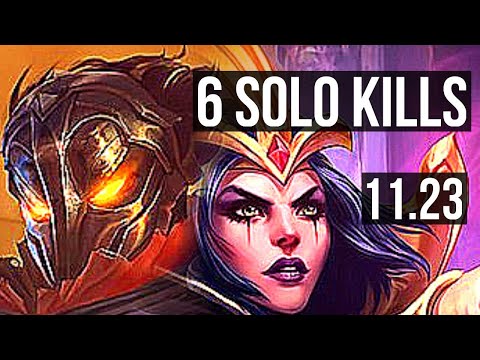 VIKTOR vs LEBLANC (MID) (DEFEAT) | Rank 3 Viktor, 6 solo kills | KR Challenger | 11.23