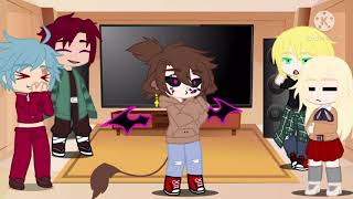 My favorite anime characters react to eachother part 1 (Tanjiro) credits in the desk