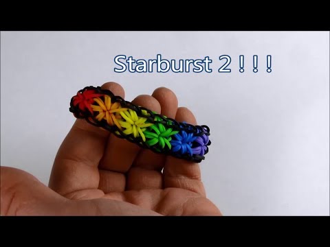 Rainbow Loom Patterns - Starburst 2 bracelet