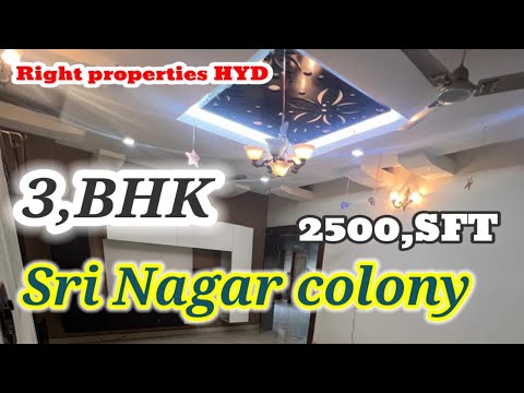 3.bhk for sale Hyderabad #Srinagar Colony Banjara Hills
