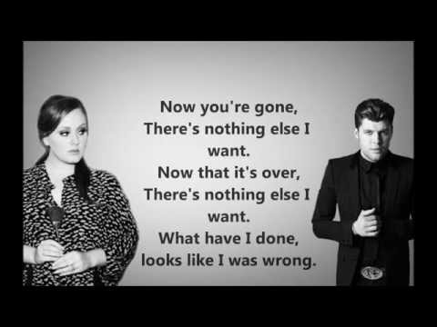Adele feat. Daniel Merriwether - Water and a Flame  Lyrics