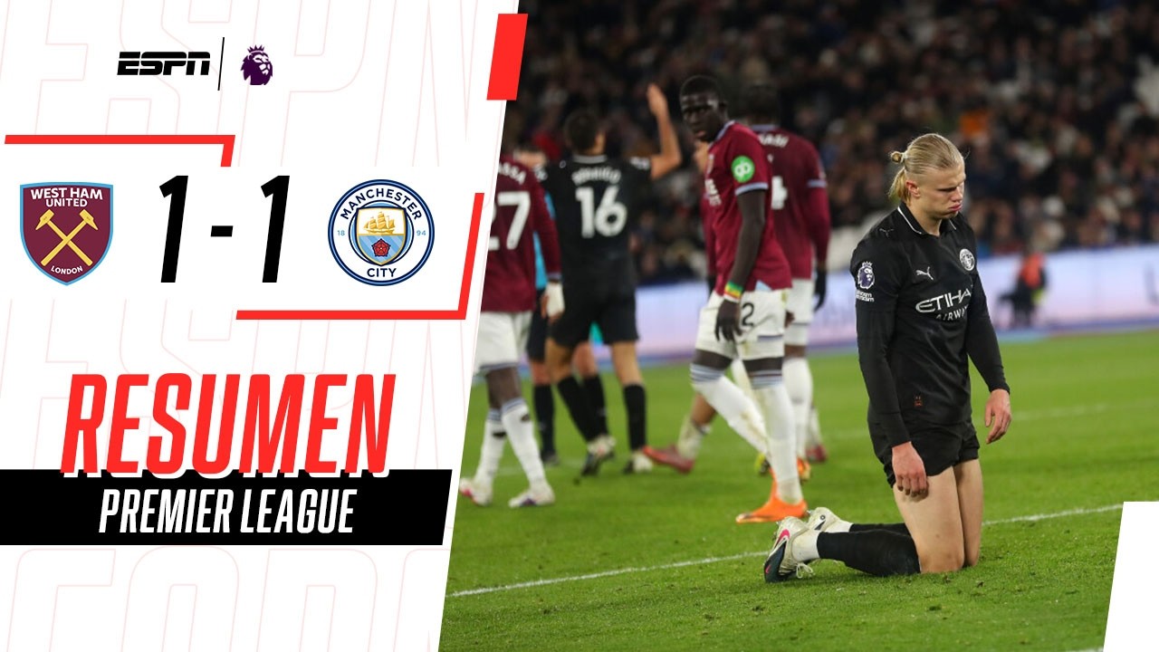 ¡FESTEJAN LOS GUNNERS! EL CITY NO PUDO Y QUEDÓ A 9 PUNTOS | West Ham 1-1 Manchester City | RESUMEN