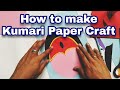 How to make Kumari Paper Craft | Kumari Craft Tutorial - Indra Jatra Festival | How to draw kumari