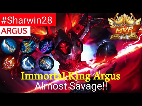 The Immortal King Argus | Argus Catastrophe Gameplay by (#Sharwin28) - Mobile Legends