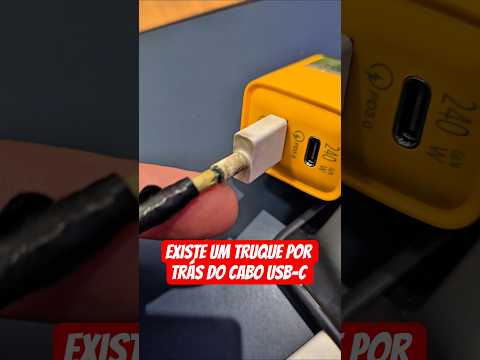 EXISTE UM TRUQUE POR TRÁS DO CABO USB-C QUE NINGUÉM TE CONTA!  OLHA SÓ isso