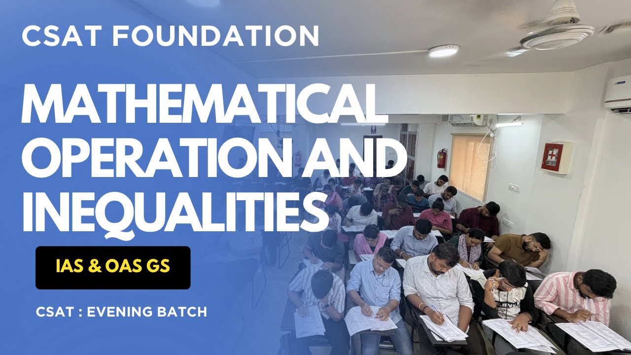 MATHEMATICAL OPERATIONS AND INEQUALITIES